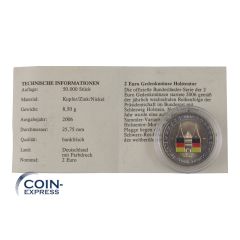 2 Euro Gedenkmünze Deutschland 2006 - Holstentor - J Hamburg - Farbmünze