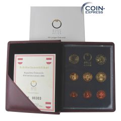 Euro Kursmünzensatz Österreich 2006 PP