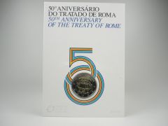 2 Euro Gedenkmünze Portugal 2007 Römische Verträge in Coincard