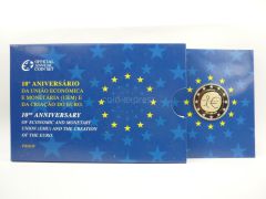 2 Euro Gedenkmünze Portugal 2009 Währungsunion PP in Coincard