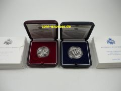 5 + 10 Euro Gedenkmünze San Marino 2007 PP Silber