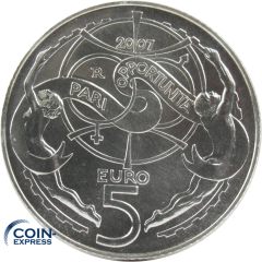 5 Euro Gedenkmünze San Marino 2007 Chancengleichheit Silber